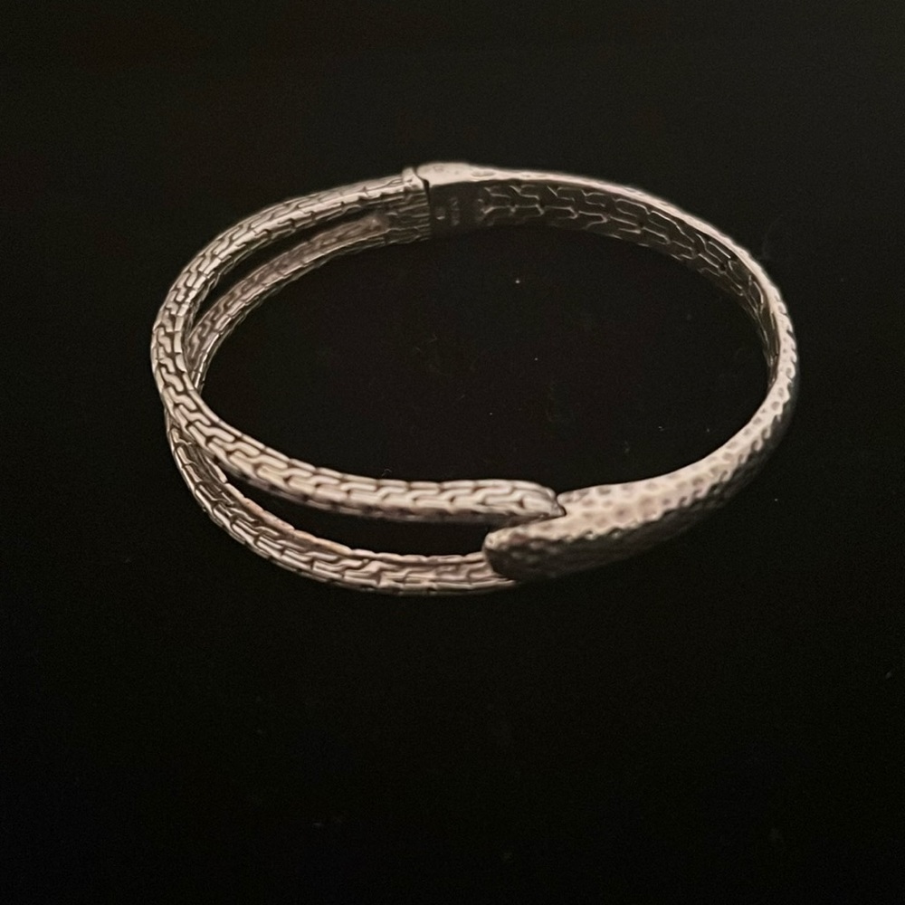 Luxury Artisan of Bali Oval Bracelet. Artisan-crafted of solid sterling silver.